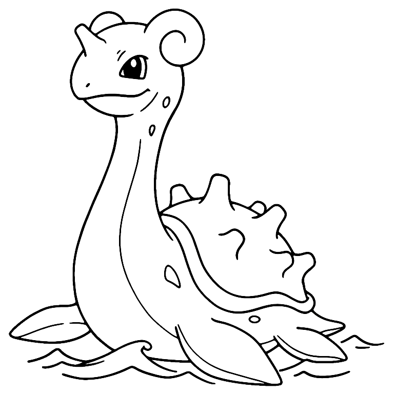 Gambar Mewarnai Pokemon Lapras