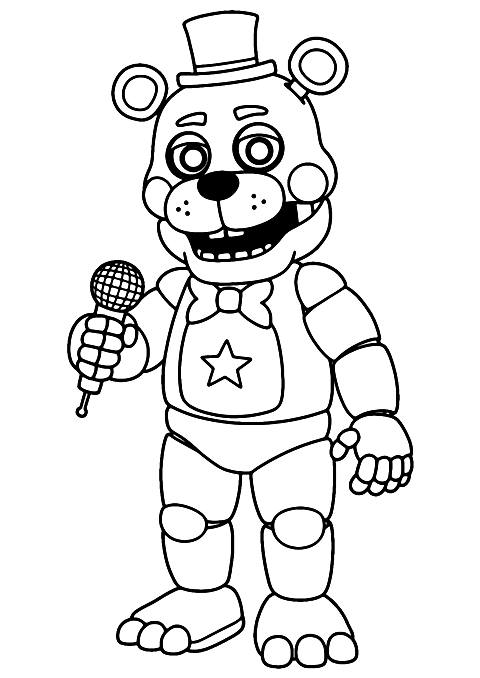 レフティ fnaf Coloring Page