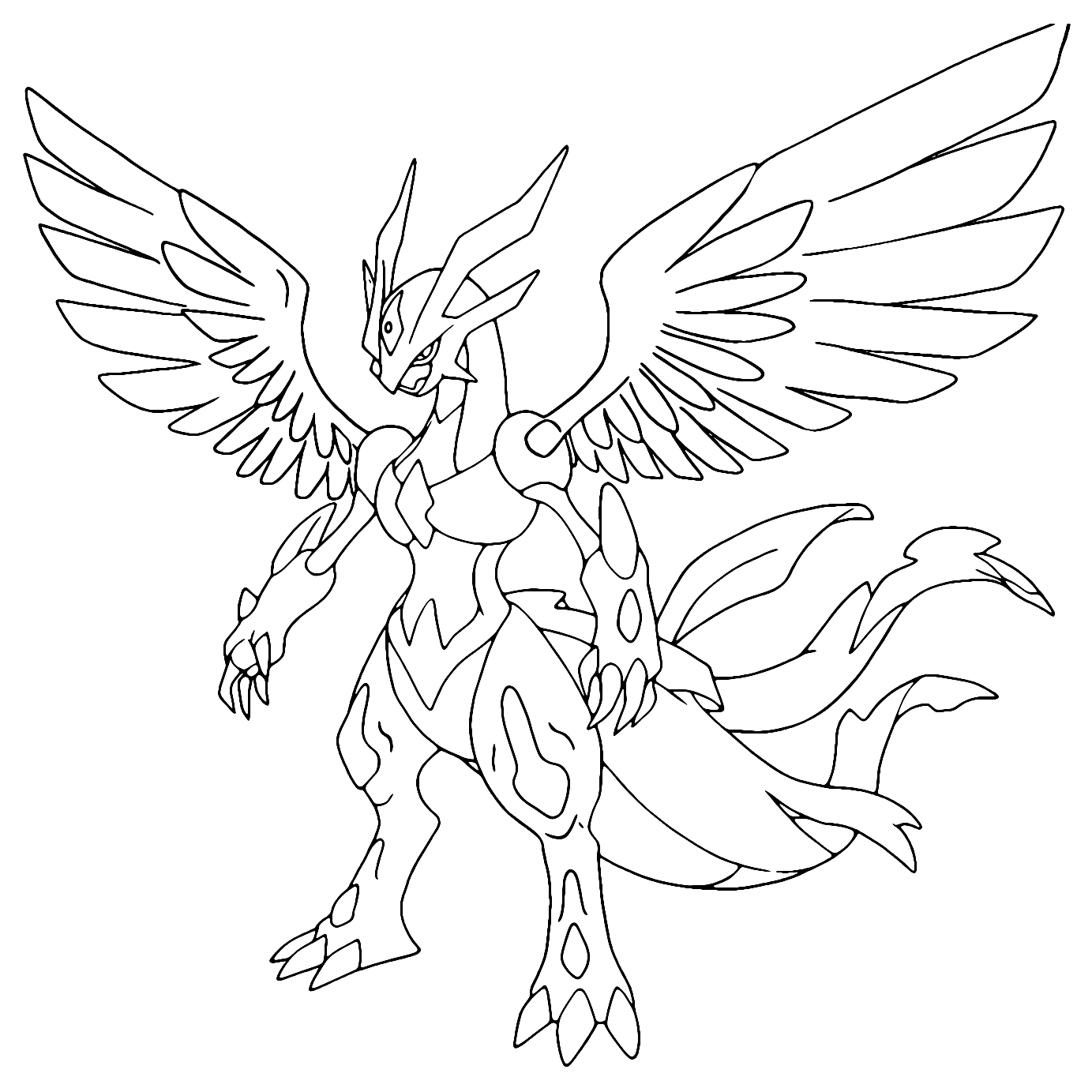 Legendary Pokemon Coloring Page