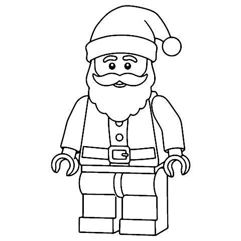 lego santa Coloring Page