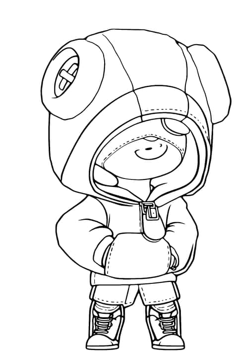 León Brawl Stars Coloring Page