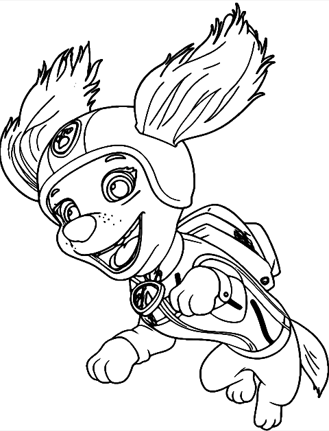 liberty patrulha canina Coloring Page