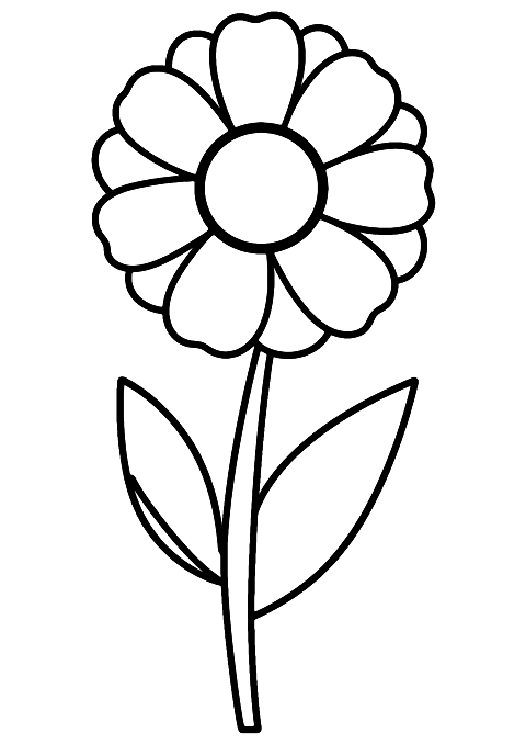 malá květinka Coloring Page