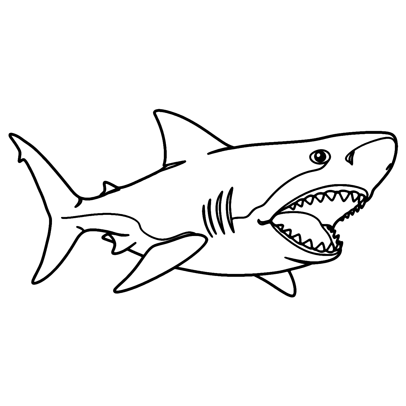 Megamouth Shark Coloring Page