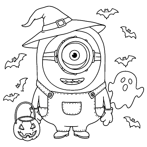 ミニオン ハロウィン Coloring Page