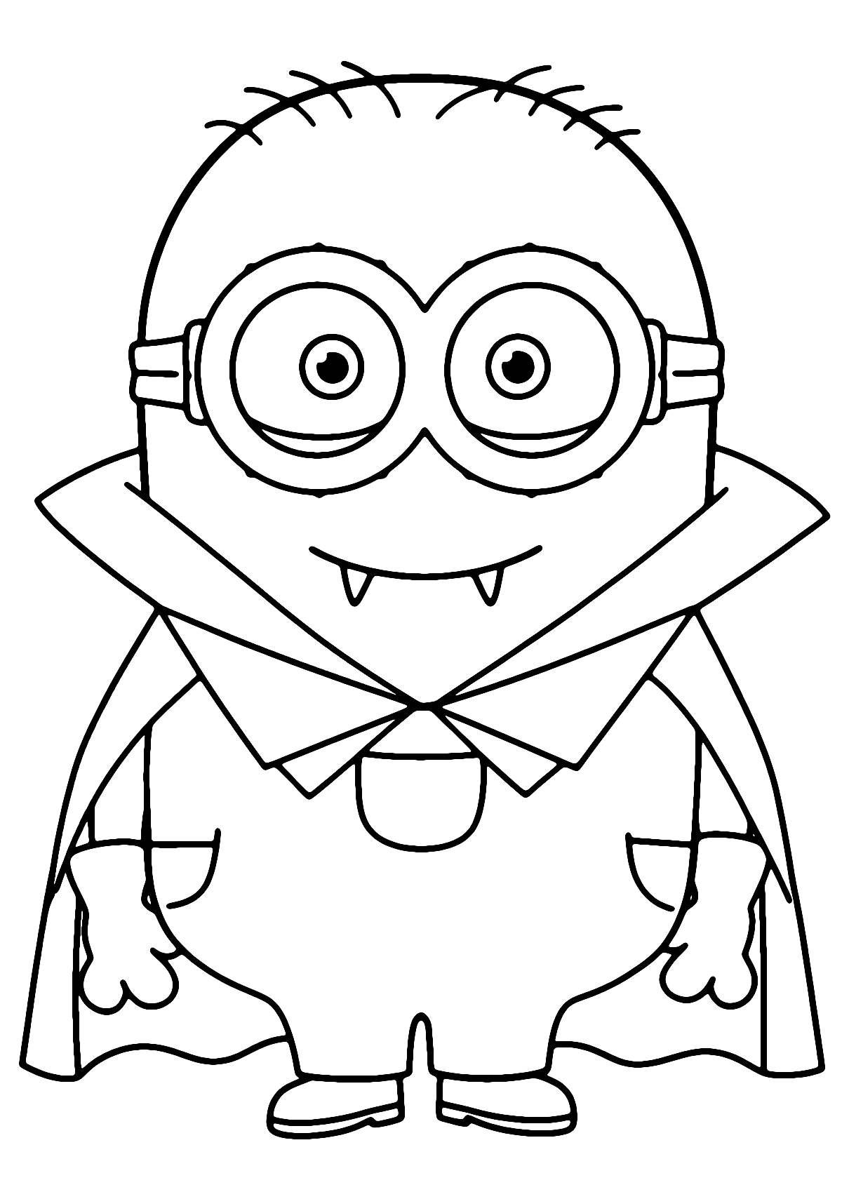 Minion Vampire Coloring Page