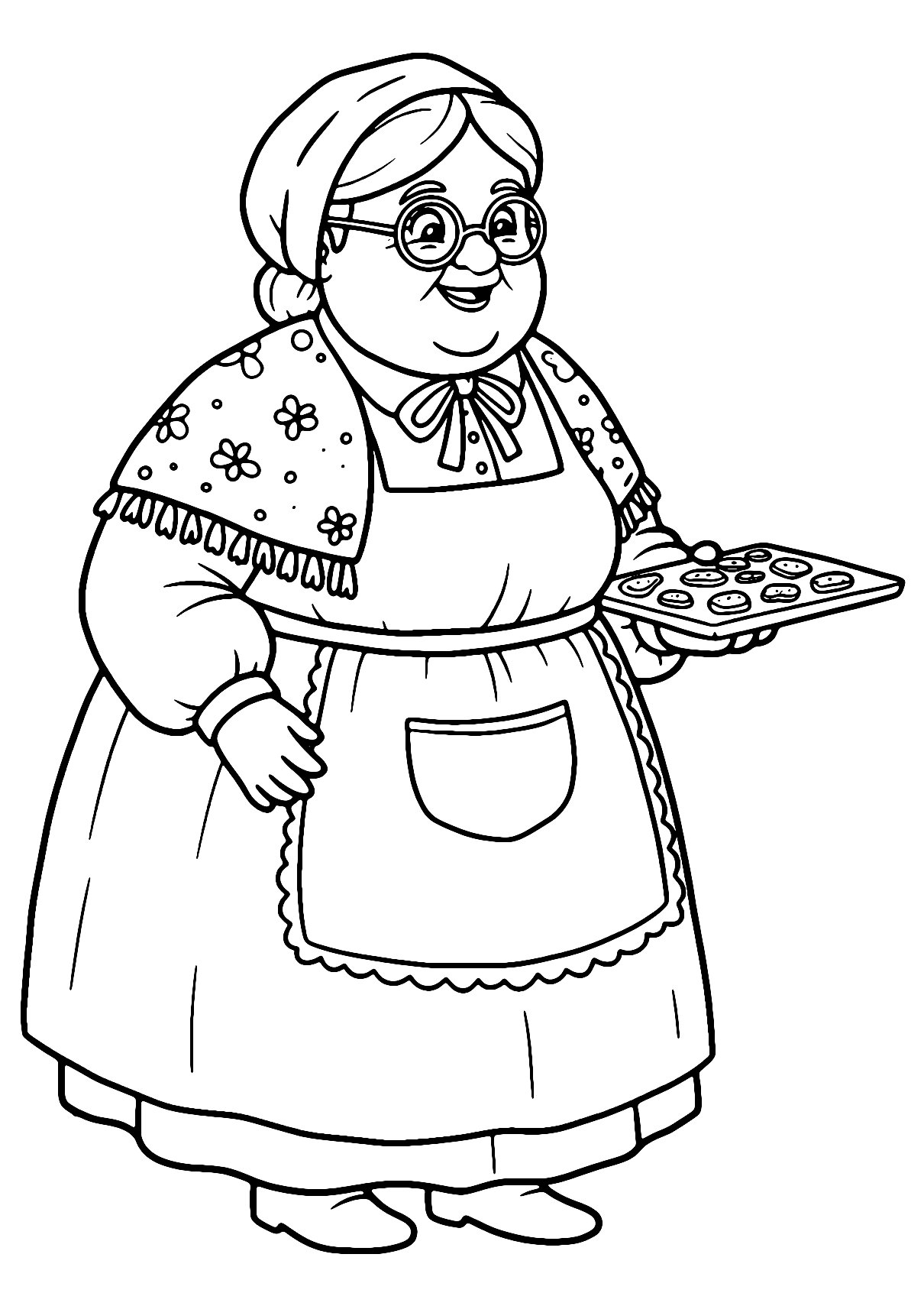 Mrs Santa Claus Coloring Page