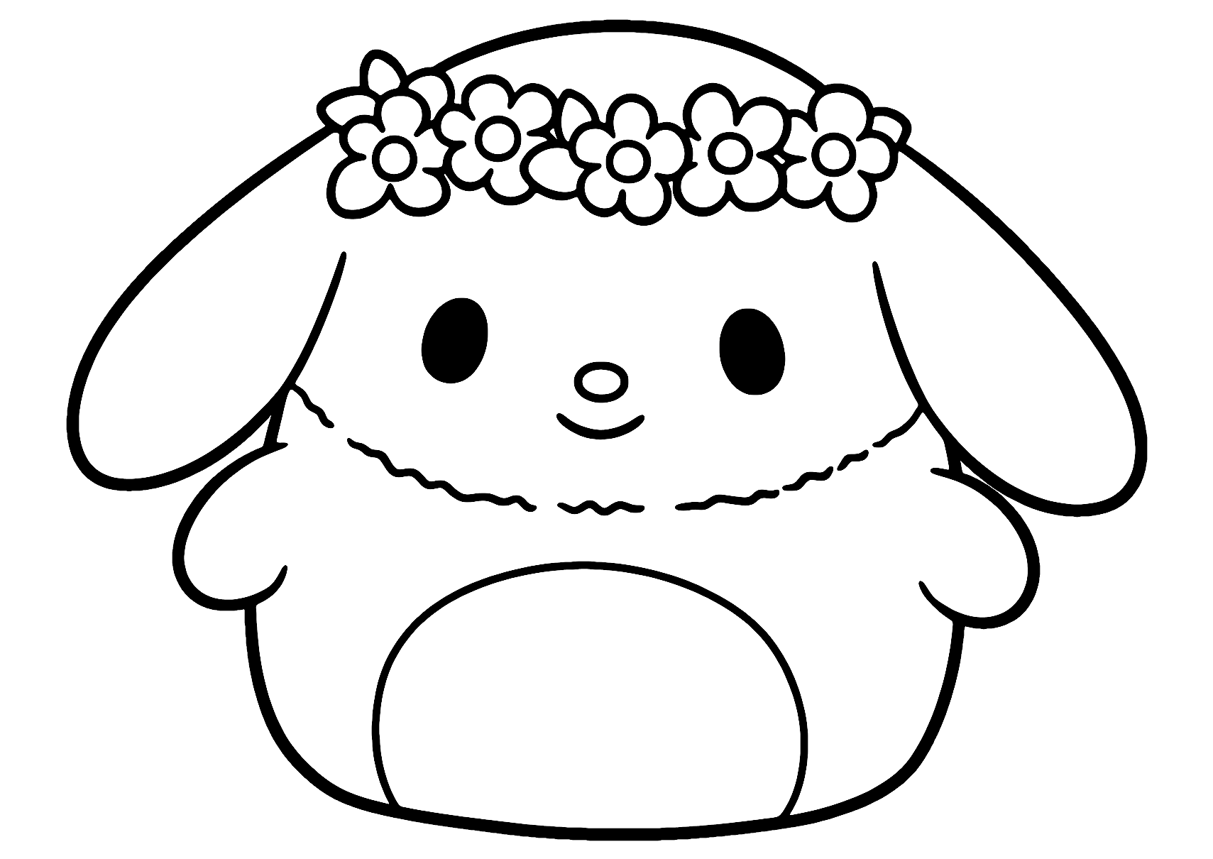  My Melody Squishmallow Para Colorear