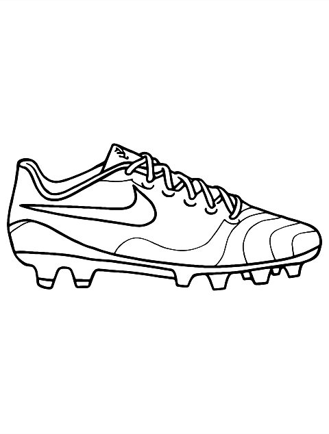 Tacos de fútbol Nike Coloring Page