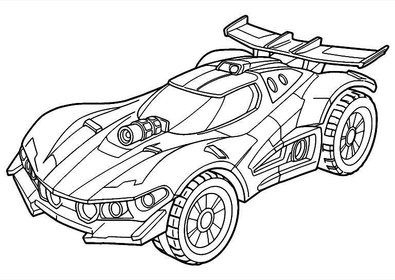 Coloriage Voiture Ninjago