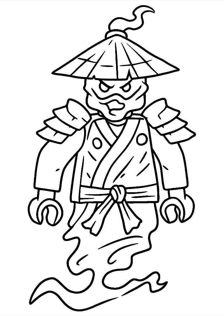 Disegno Da Colorare Di Fantasma Ninjago