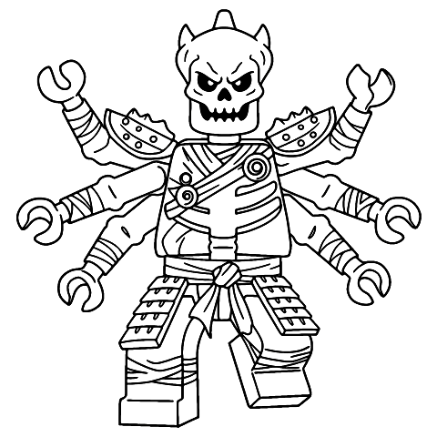 ニンジャゴー サムカイ Coloring Page