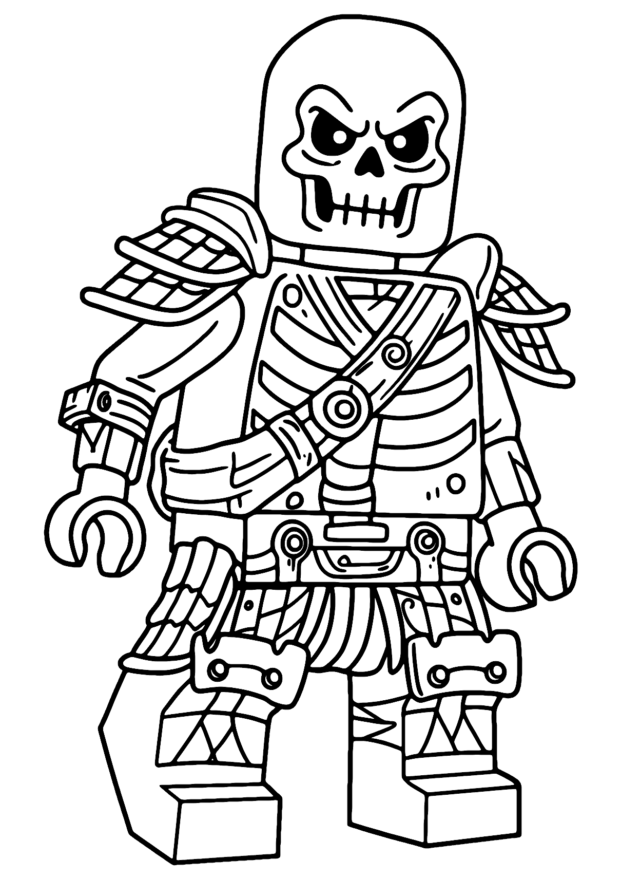 Coloriage Squelette Ninjago