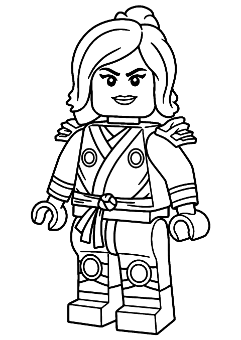 ニンジャゴー スカイラー Coloring Page