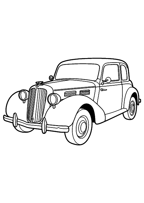 carro antigo Coloring Page