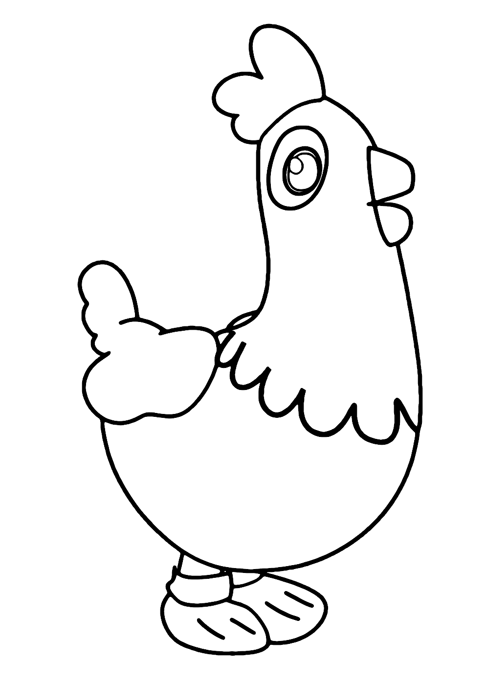 Paw Patrol Chickaletta Coloring Page