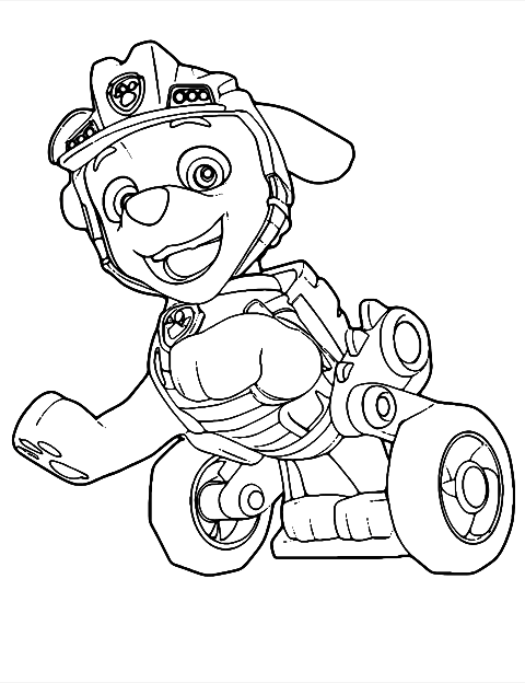 pat patrouille rex Coloring Page