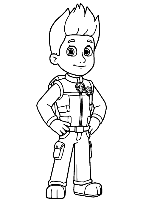 paw patrol ryder Coloring Page