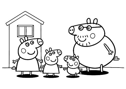 peppa pig family