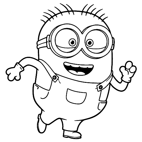 Minion Phil Dançando Coloring Page