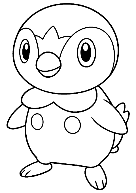 ポッチャマ ポケモン Coloring Page