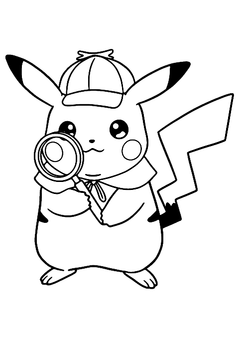 ポケモン 名探偵ピカチュウ Coloring Page