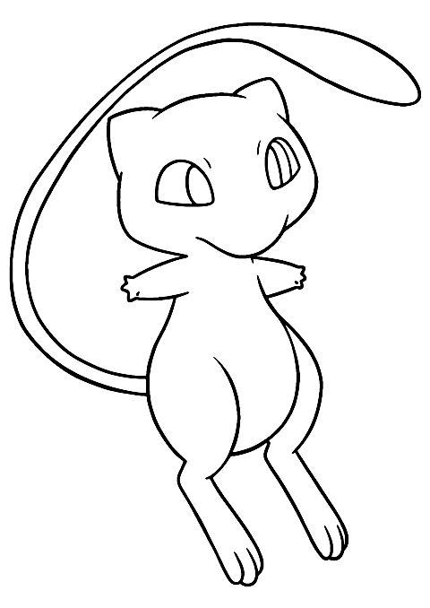 ポケモン ミュウ Coloring Page