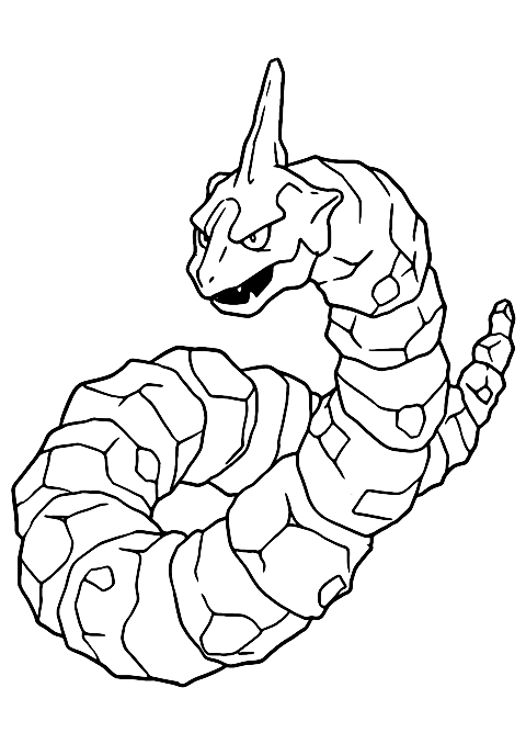 pokemon onix Coloring Page