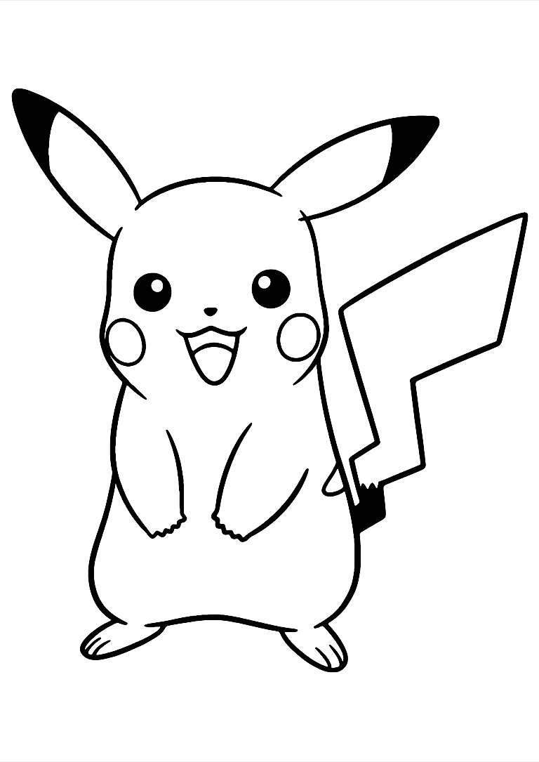 Pokemon Pikachu Farvelægningsside