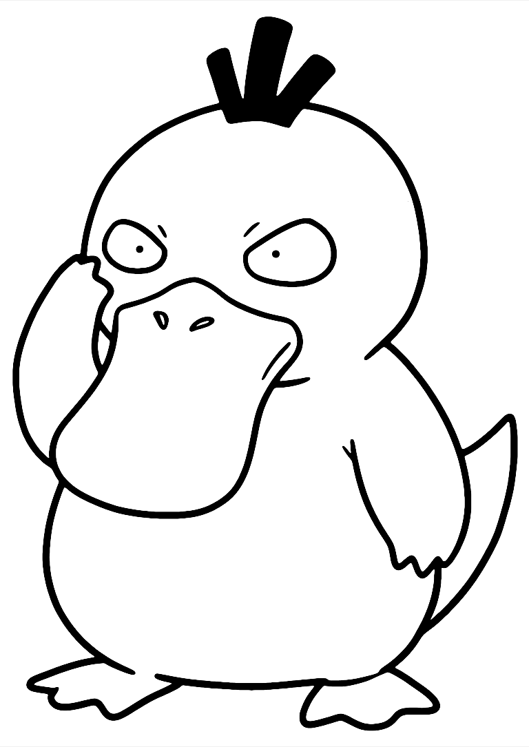 Disegno Da Colorare Di Pokemon Psyduck