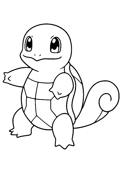 pokemon carapuce Coloring Page