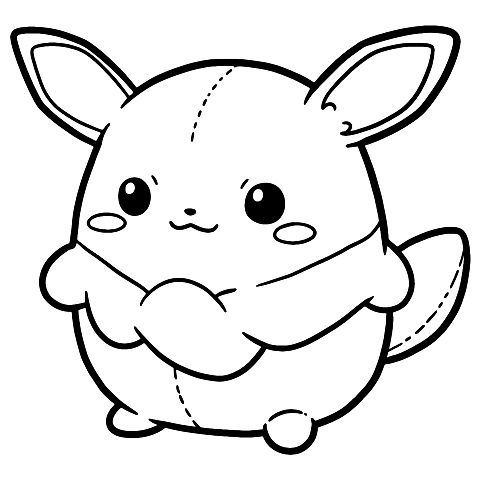 Pokémon Squishmallow Coloring Page