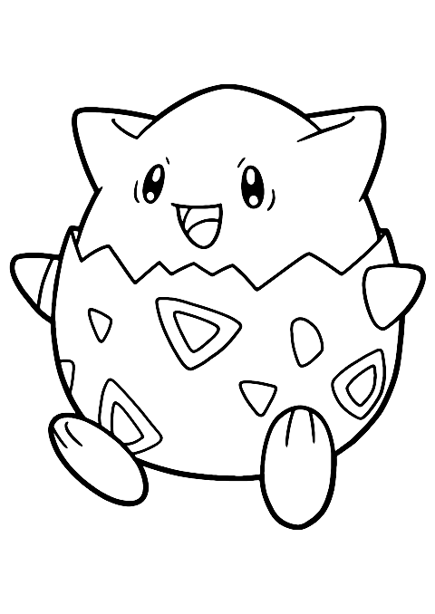 ポケモン トゲピー Coloring Page