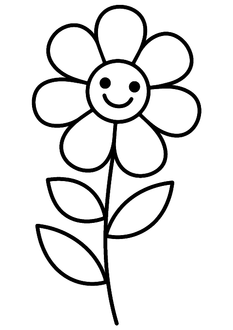 pretty flower Coloring Page