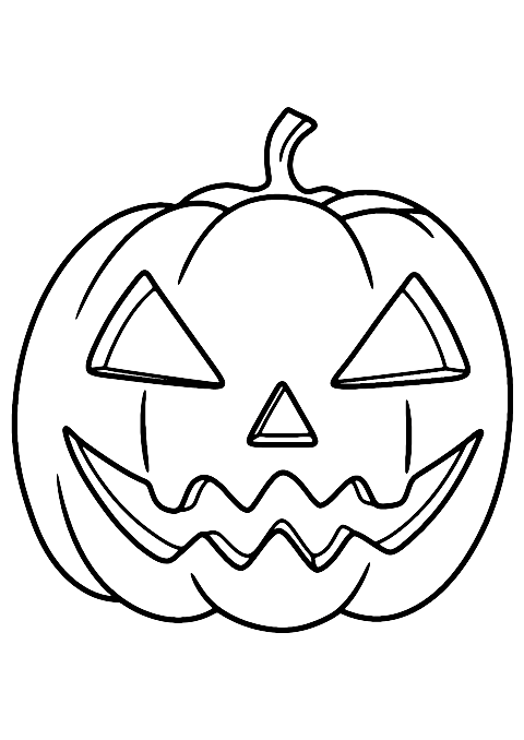 pumpkin face Coloring Page