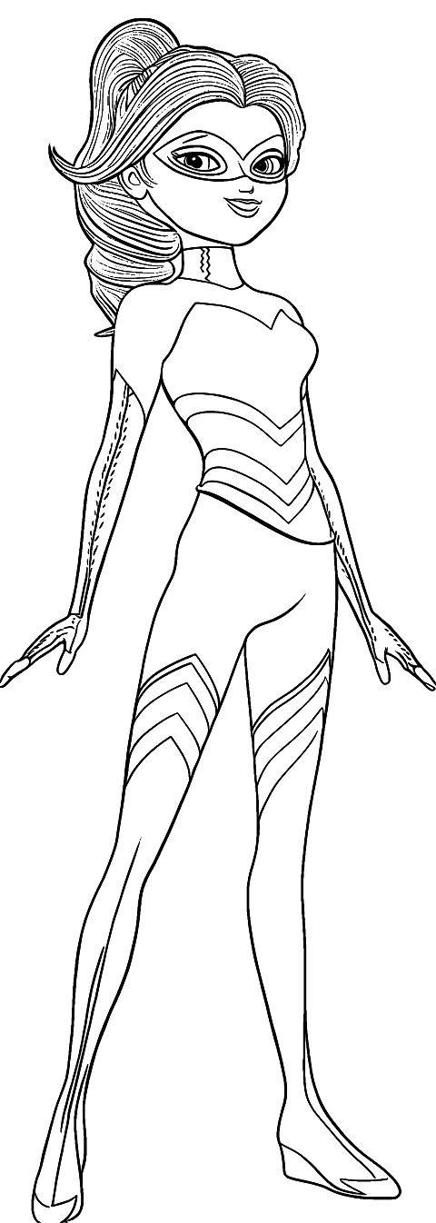 Královna včela Miraculous Coloring Page