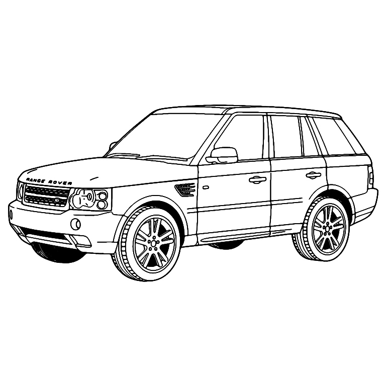 Range Rover Bil Målarbilder