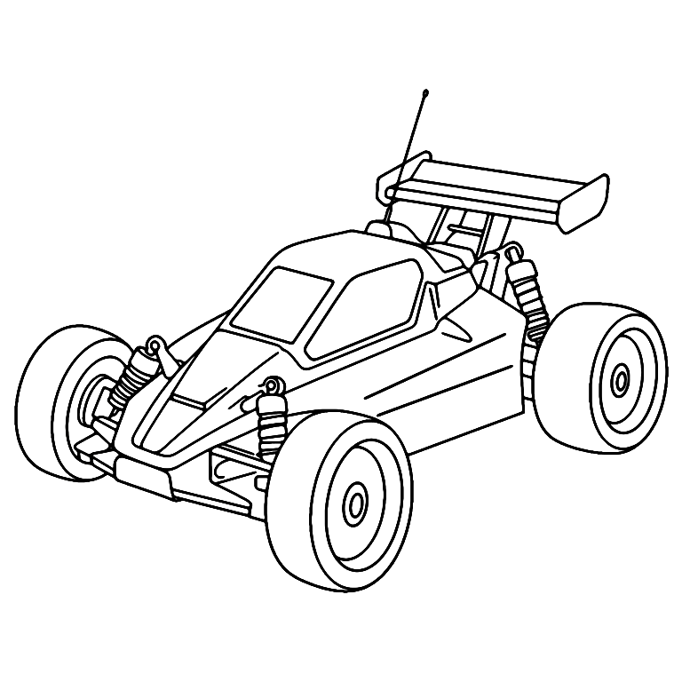 Rc Car Coloring Page