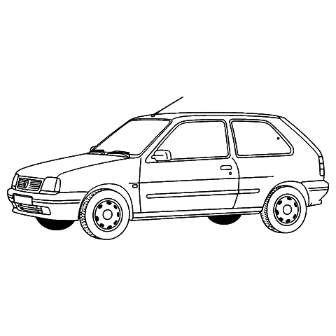 renault auto Coloring Page