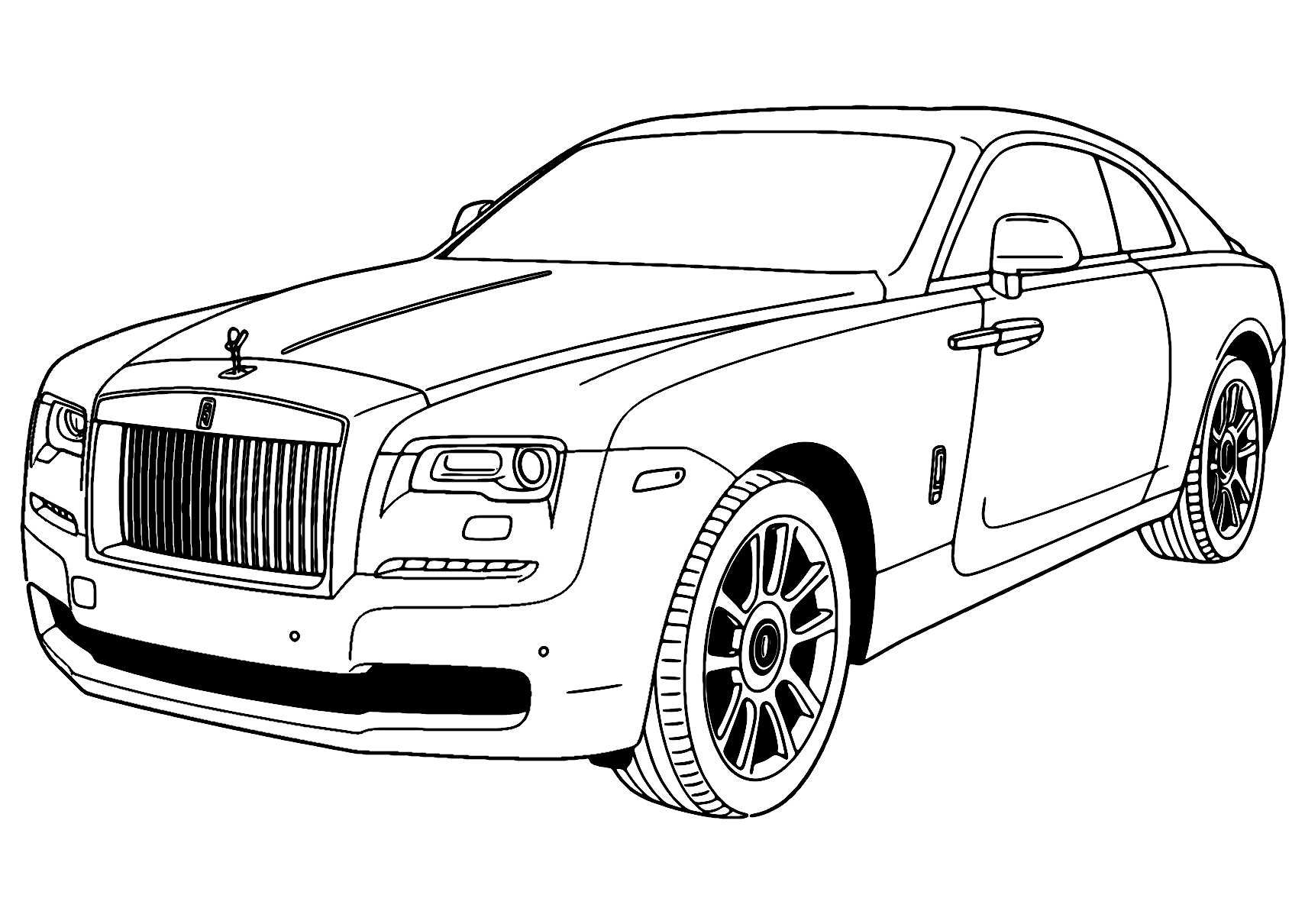 Rolls-Royce Dawn Coloring Page