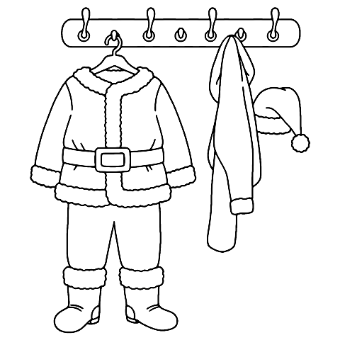 joulupukin puku Coloring Page