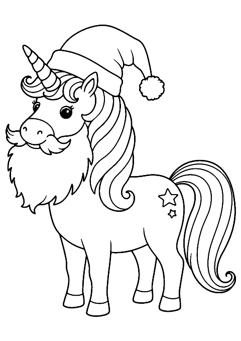 licorne pere noel