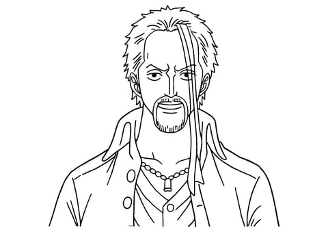 シャンクス ワンピース Coloring Page