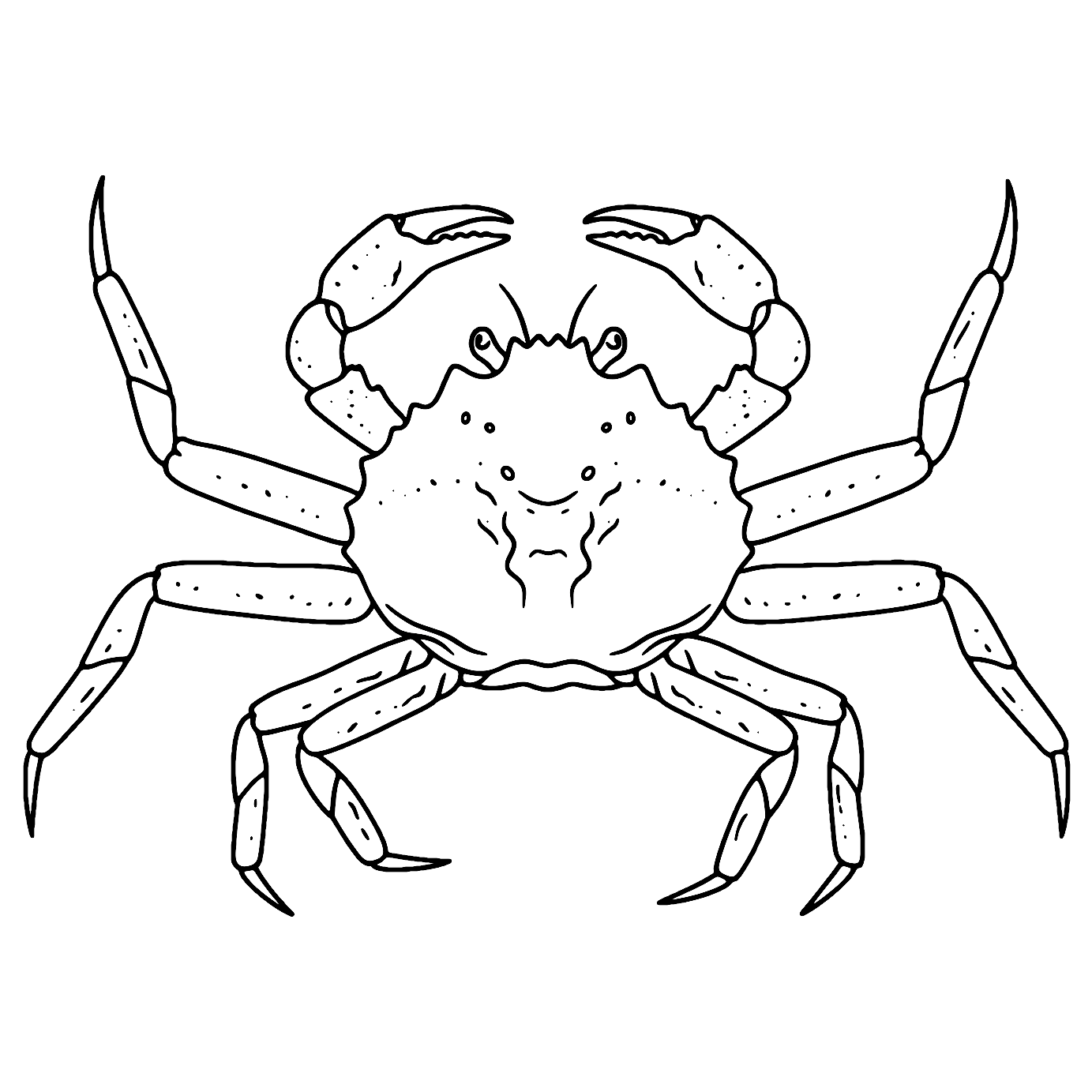 Snow Crab Coloring Page