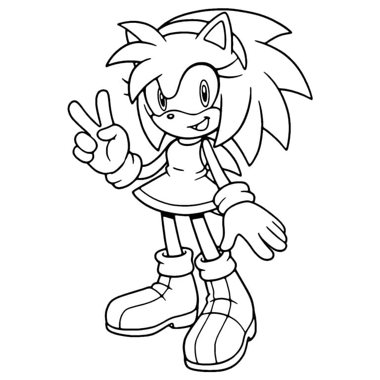 Sonic Amy Farvelægningsside