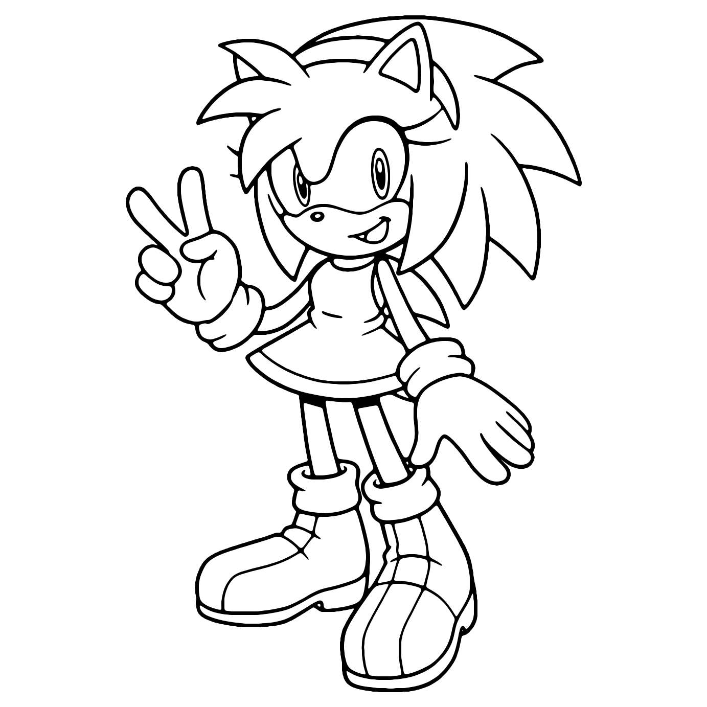 Omalovánka Sonic Amy