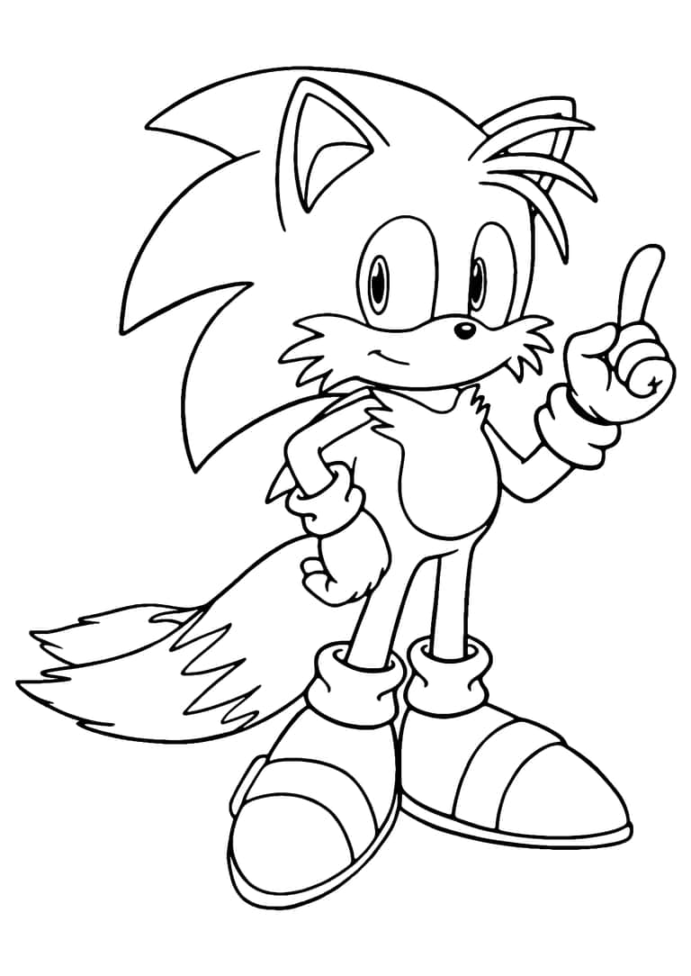 Sonic Tails Farvelægningsside