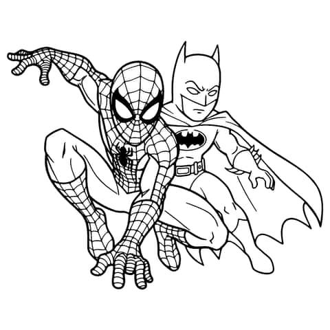 スパイダーマンとバットマン