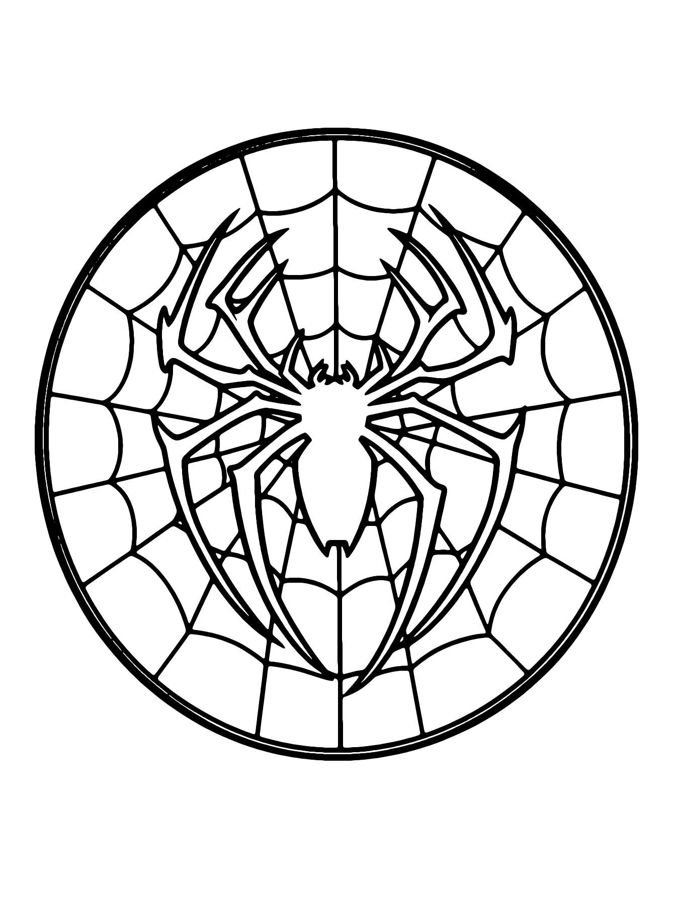 Coloriage Logo Spiderman