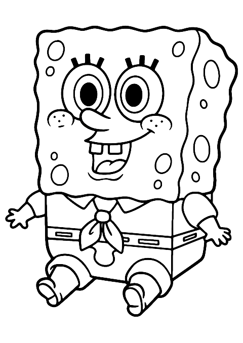 Mały SpongeBob Coloring Page